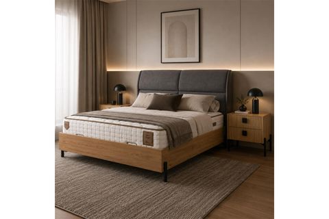 MAREN BAZA BAŞLIK YATAK SETİ, DERİN SEPET 160X200