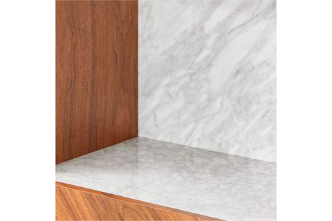 LİVİRA MERMER DETAYLI AHŞAP BÜFE, KAHVERENGİ