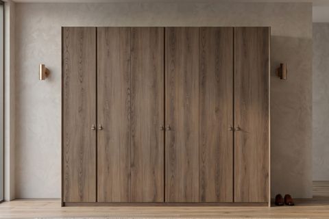 MADERA AHŞAP KAPAKLI GARDIROP, 6 KAPAKLI