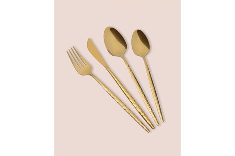 THE MİA SHİNY ÇATAL KAŞIK BIÇAK TAKIMI GOLD 24 PARÇA