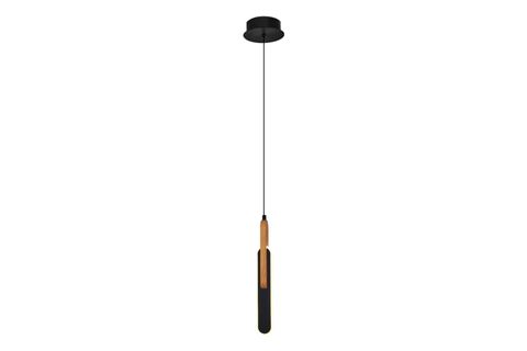 ÖZCAN AYDINLATMA WOODEN TEKLİ SARKIT SİYAH, 1426-1A