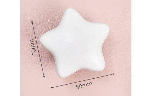 YILDIZ KULP BEBEK ODASI AKSESUARI, BEYAZ