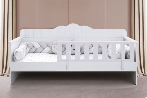 FLOWER MONTESSORİ KARYOLA, BEYAZ, 90X190