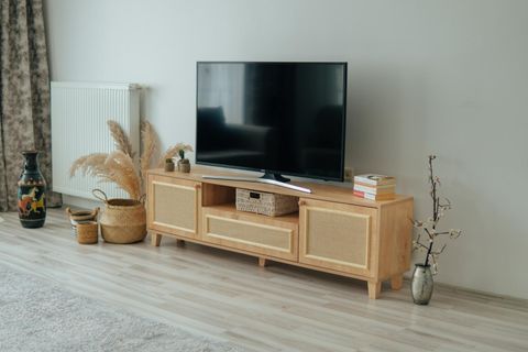 JÜT İSKANDİNAV JÜT TV ÜNİTESİ, KUMAŞ KAPAKLI, 180 CM