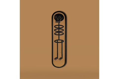 SKELETON KAYKAY EL YAPIMI AHŞAP DUVAR DEKORU