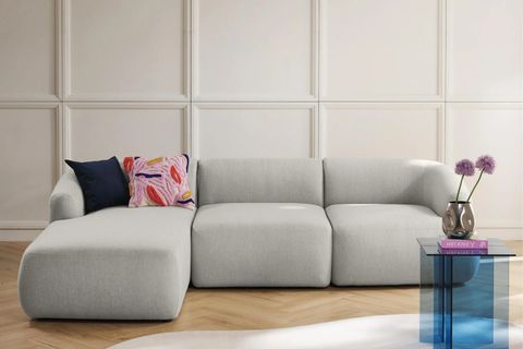 MİLA KETEN KÖŞE KOLTUK, SOL KÖŞE, GRİ