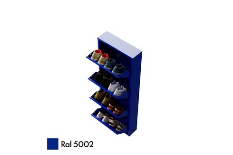 LİNEA METAL AYAKKABILIK, LACİVERT, 4 KAPAKLI