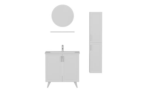 SANYA BANYO DOLABI AY2K125, BEYAZ, 100CM