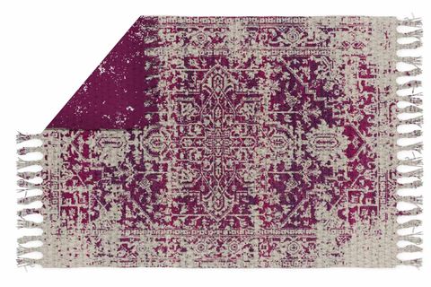 ELSE ETNİK KARA TEZGAH DOKUMA KİLİM, ÇİFT TARAFLI, MÜRDÜM, 80X150