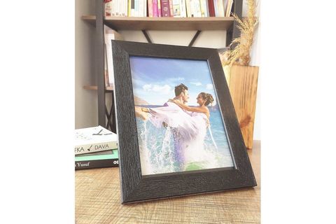LİVAVA ÇİZGİLİ FOTOĞRAF ÇERÇEVESİ SİYAH 15X21