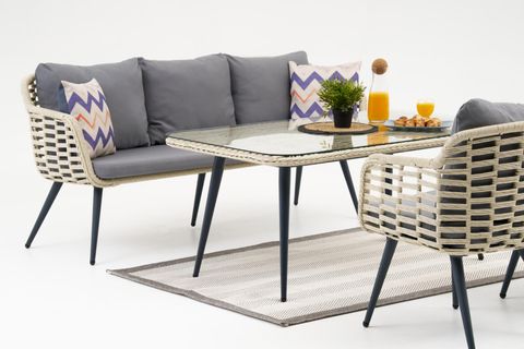 ARORA MİDİ RATTAN ÜÇLÜ BAHÇE OTURMA GRUBU