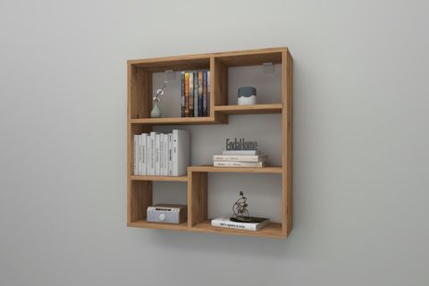 MYRA09 MODERN MUTFAK RAFI, ATLANTİK ÇAM, 5 BÖLMELİ