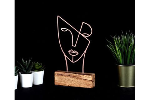 DEKORATİF OBJE MASK BRONZ