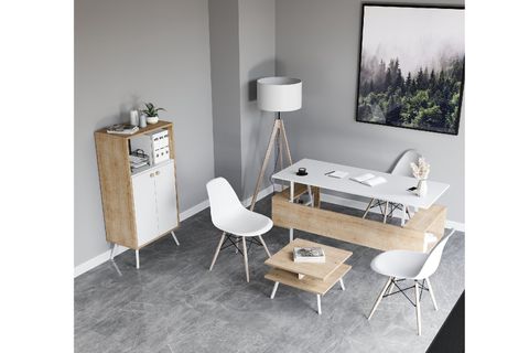 LAGOMOOD RASHA OFİS DOLABI, BEYAZ MEŞE
