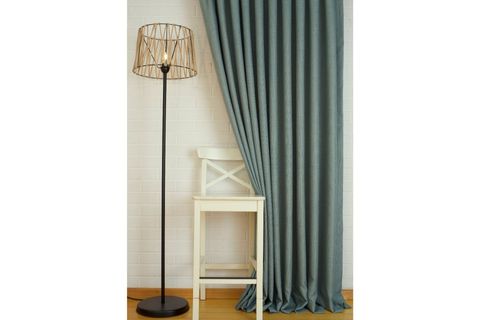 MASSARELLİ FON PERDE KETEN MİNT RENGİ 1-2,5 ORTA SIK PİLE 90X260