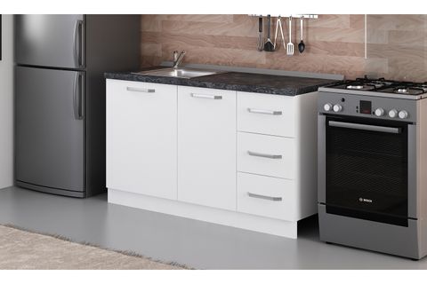 MİNAR 145 CM MUTFAK DOLABI BEYAZ 145-B1-ALT MODÜL