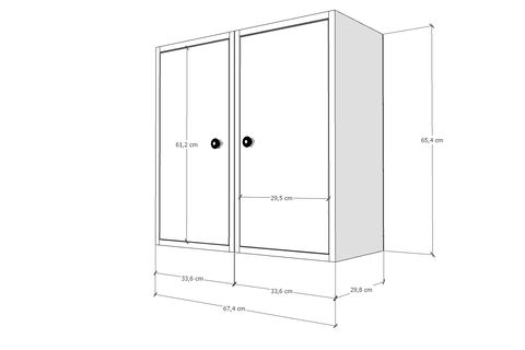 BK ÇOK AMAÇLI DOLAP, 3 KAPAKLI, ÇAD