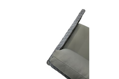 LETRA RATTAN İKİLİ BAHÇE MOBİLYASI, GRİ