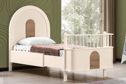 VENÜS BÜYÜYEN BEŞİK 90X130 VENÜS KARYOLA 90X190, KREM CEVİZ