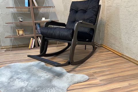 KONTES SALLANAN SANDALYE, SİYAH, LAKE SİYAH AYAK