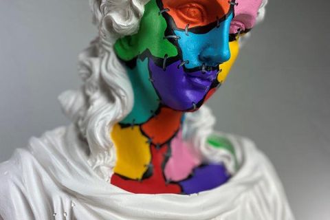 HERA WHITE ZOMBIE POP ART DEKORATİF ROMA YUNAN HEYKELLERİ