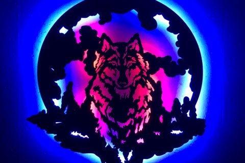 WOLF V1 LED IŞIKLI TABLO