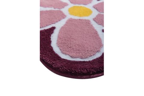 CHİLAİ HOME FLOWER MOR ÇAP 90 CM BANYO HALISI