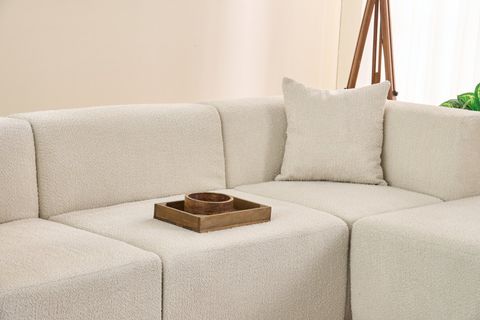 RAKS SERİSİ MODULER FULL SÜNGER KÖŞE KOLTUK, SAĞ VE SOL, KREM
