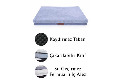 PURE COMFORT PILLOW GRİ, XL BEDEN, 90X110X10 CM