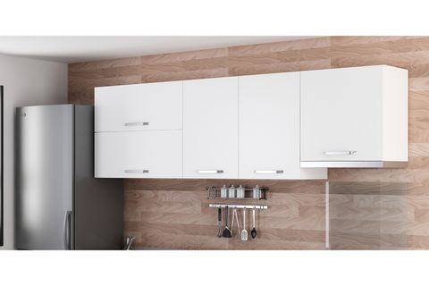 MİNAR 250 CM MUTFAK DOLABI BEYAZ 250-B7-ÜST MODÜL
