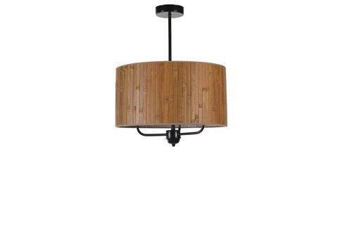 BAMBU 01 ABAJURLU ÜÇLÜ SARKIT AVİZE