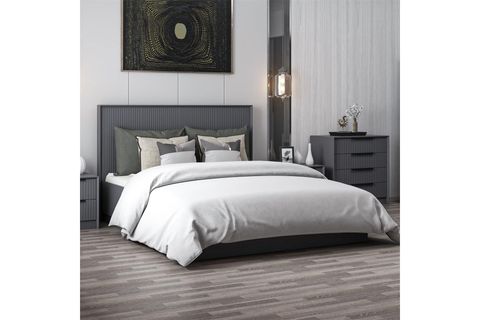 KALE LUXE BAZA BAŞLIK SETİ, ANTRASİT, 160X200