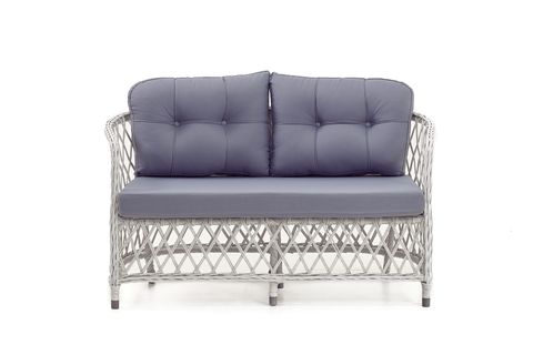 PALMA RATTAN İKİLİ OTURMA GRUBU, BEYAZ