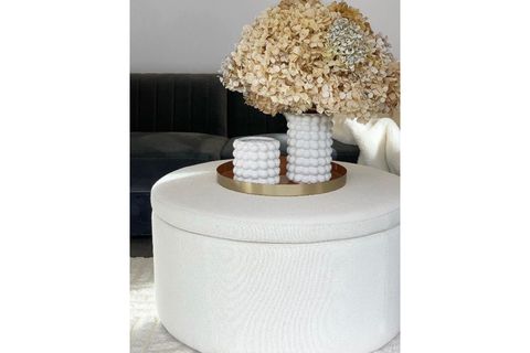 LİSA TEDDY MEGA PUF, BEYAZ