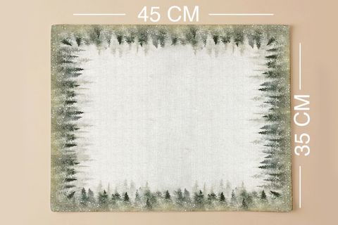 PASTEL ORMAN PAMUKLU DÖRT ADET AMERİKAN SERVİSİ