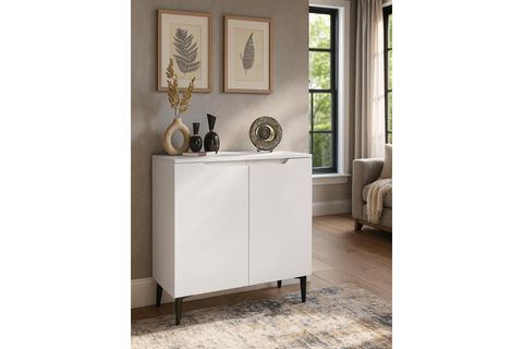 OLİE 2 KAPAKLI ERZAK KİLER DOLABI, BEYAZ, 90 CM