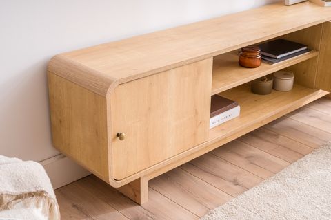 GİRONA TV SEHPASI, MEŞE, 180 CM