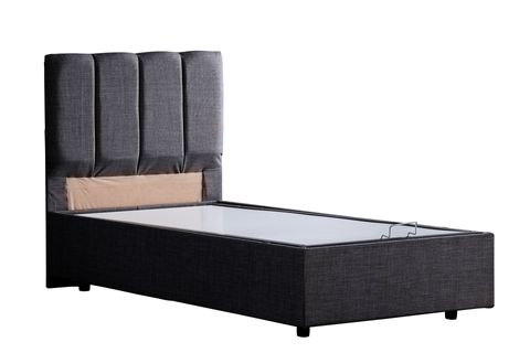 GABBA BAZA BAŞLIK VE PLUS YATAK SETİ, ANTRASİT, 150X200