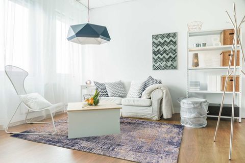 AİDA HOME ASTRATTO BLU BEİGE SALON HALISI, 80X150