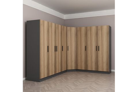 MİNAR KALE GARDIROP 03, 8 KAPAKLI, DORE