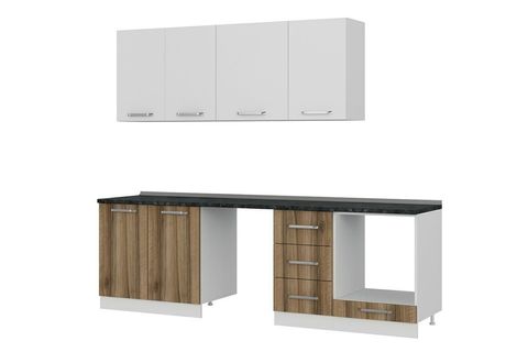 MİNAR 255 CM MUTFAK DOLABI BEYAZ DORE 255 D11