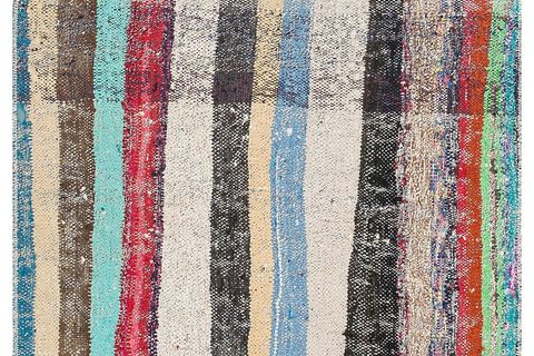 MUTEŞEM EL DOKUMA ÇİZGİLI VINTAGE KİLİM 80X150