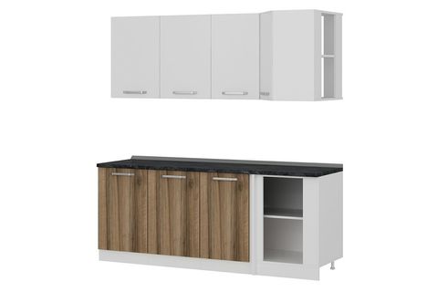 MİNAR 205CM KÖŞE MUTFAK DOLABI BEYAZ DORE K205D1