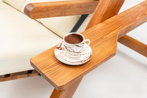 HİER GALATA S2 AHŞAP DIŞ MEKAN BAHÇE BALKON VE TERAS SALINCAĞI, KREM
