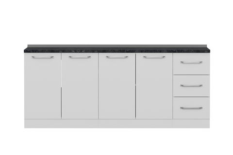 MİNAR 200 CM MUTFAK DOLABI BEYAZ 200-B1 -ALT MODÜL