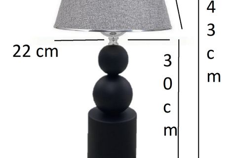 KANAT MASA ABAJURU, AÇIK GRİ