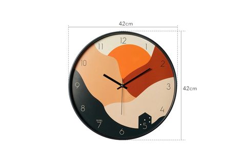 PİNO DUVAR SAATİ, GÜNBATIMI, 42 CM