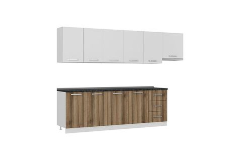 MİNAR BADE 300 CM MUTFAK DOLABI BEYAZ DORE 300-D5
