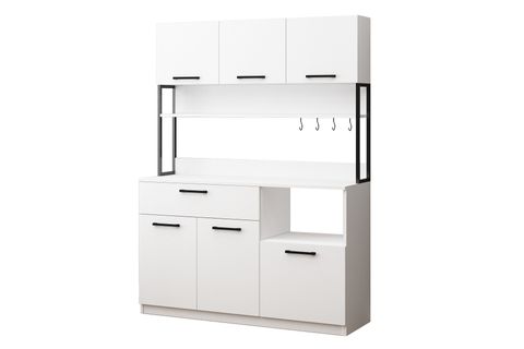 ERVİN ÇOK AMAÇLI AİRFRY DOLABI, 3 KAPAKLI, BEYAZ, E3