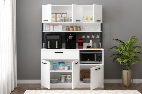 ERVİN ÇOK AMAÇLI AİRFRY DOLABI, 3 KAPAKLI, BEYAZ, E3